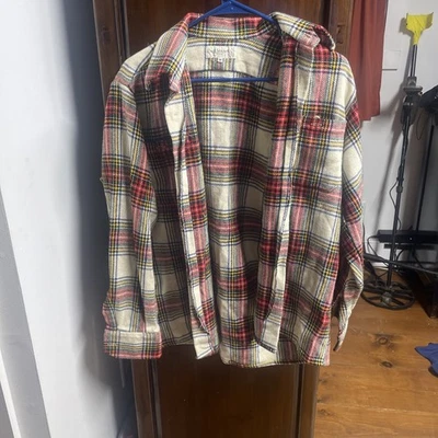 Paul Stuart Vintage Plaid Flannel wool Shirt size M  Made in England - Image 1 of 3