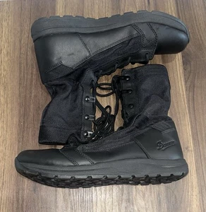 Danner Tachyon 8" Polishable Men's Sz 9 EE Black Leather Fabric Tactical Boots - Picture 1 of 9