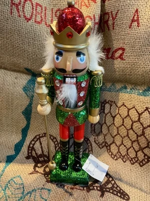 Nutcracker King Christmas Decoration wooden ornament display homeware NEW - Image 1 of 4