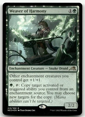 Weaver of Harmony #213 (Foil) (LP) Kamigawa Neon Dynasty NEO Magic MTG - Image 1 of 2
