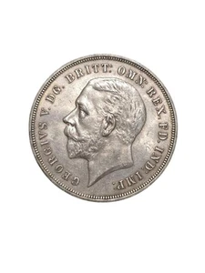 1935 King George V Rocking Horse Silver Jubilee Crown Coin - Picture 1 of 2