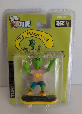 De colección Tech Deck DUDE Toy Machine 2002 Turtle Boy 4 Skate Crew 4 Figura Sellada Leer Foto 1 de 4