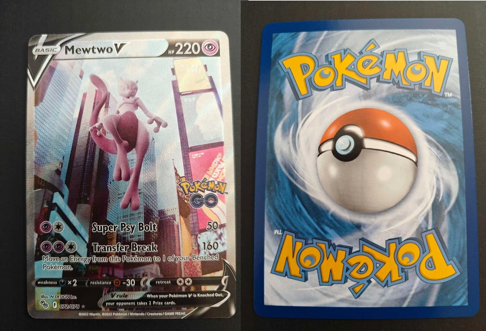 Mewtwo V (Alternate Full Art) 072/078 Pokémon GO Holo - Image 1 of 1