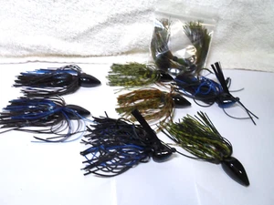Quality Jigs, Skirted Worm Weights *All One Ounce Weights* + 3 Extra Skirts - Picture 1 of 6