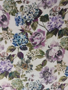 Prestiguous Textiles "Fontainebleau" Fabric Remnants in Amethyst - Picture 1 of 4