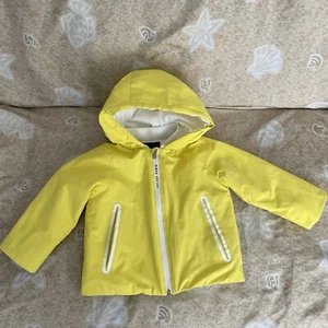 Jacadi Baby Jungen wattierte Parka Jacke hellgelb Größe 24M  - Bild 1 von 12