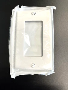 LEVITON 80401-W PIASTRA DA PARETE STILE DECORAZIONE BANDA SINGOLA BIANCO 1G - Foto 1 di 2