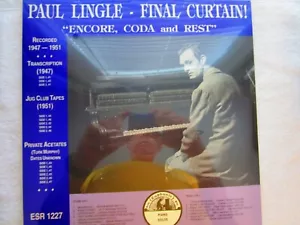 Paul Lingle, Final Curtain, LP 1982, Stride Piano, Ragtime Traditional Jazz -  - Picture 1 of 1