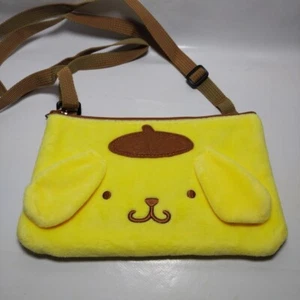 Sanrio Pom Pom Purin Bag Pouch Yellow Pompompurin New 20x13cm Ex Disp Cross Body - Picture 1 of 7