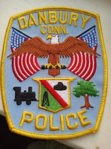 Danbury Connecticut Vintage Police Patch - Foto 1 di 2