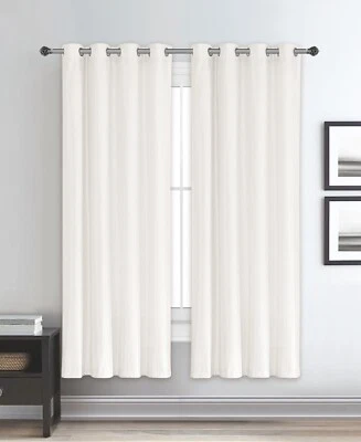 Dupioni Breathable Fabric Grommet Top Window Curtain Panel, 81011 - Image 1 of 2