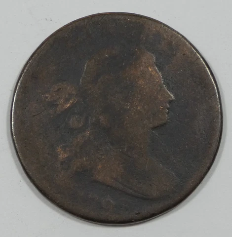 1798 Draped Bust Large Cent AG 1c Cover