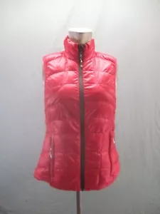 LOLE Size M Womens Down Feather Full Zip Stand Collar Pocket Insulated Vest 635 - Picture 1 of 9