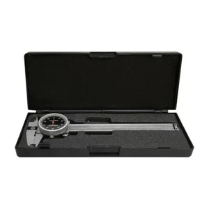 0-4" Stainless Steel 4 Way Dial Caliper Black Face Shock Proof 0.001" Graduation - Picture 1 of 5