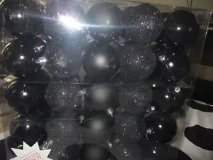 50 Christmas Balls (Color Black)60 cm Shatter Proof - Picture 1 of 4