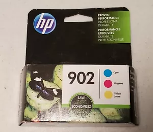 Cartucce inchiostro a colori originali OEM HP 902 confezione da 3 sigillate scadute maggio 2020 - Foto 1 di 4