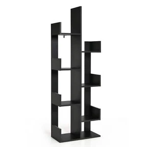 Bücherregal in Baumform mit 8 Aufbewahrungsregalen - Schwarz - Bild 1 von 4