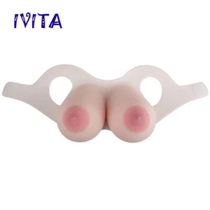IVITA 6XL Oval Silikon Brüste Crossdresser gefälschte Boobs FF Tasse große Areola Boobs - Bild 1 von 12
