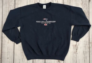 2003 NEW ENGLAND PATRIOTS AFC Conference Champions Sz L Sweatshirt SB XXXVIII - Picture 1 of 3