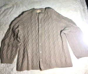 Cárdigan suéter tejido a mano Maine vintage años 40/50 talla pequeña/mediana - Imagen 1 de 6