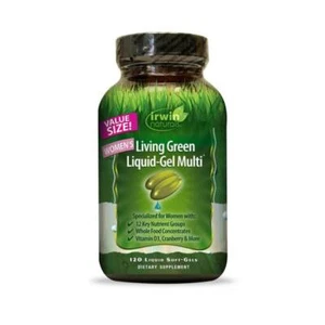 Irwin Naturals Women's Living Green Liquid-Gel Multi 120 Lgels - Picture 1 of 1