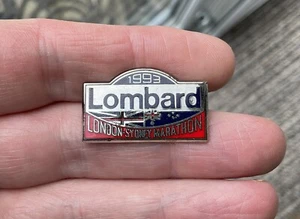 Lombard London - Sydney Race 1993 Rally Pin Insignia Motor Car Racing Sport - Imagen 1 de 5