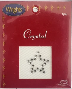 Aplique para planchar CRISTAL WRIGHTS 1 pulgada - ESTRELLA - Imagen 1 de 1