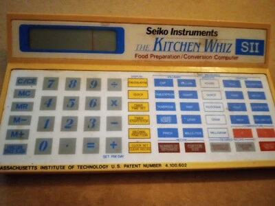 Computador de conversa The Kitchen Whiz SII Seiko Instruments preparação de alimentos - Imagem 1 de 4