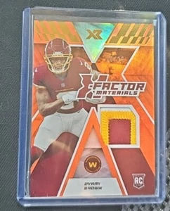 2021 Panini XR X-Factor Materials  /25 Dyami Brown #XFM-DBR Rookie RC - Picture 1 of 2