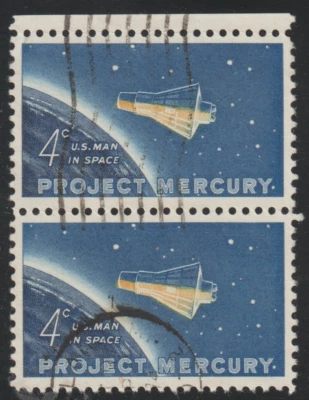USA 1962 SC# 1193 - Project Mercury Issue - One Pair - Used Lot # 196 - Image 1 of 2