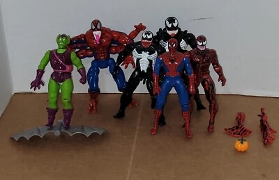 Lote de 6 Duende Verde Vintage ToyBiz 1994 6 brazos Spider-Man Venom Carnage Foto 1 de 4