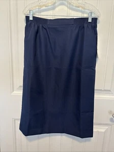 Women’s Size 8 P ALFRED DUNNER Career Pencil Skirt Navy Blue NWT - Picture 1 of 7