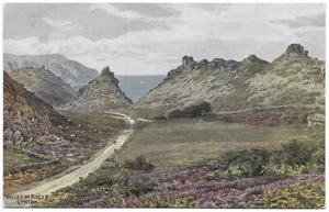 Valley of Rocks Lynton by A R Quinton unused - Salmon 2092 - Picture 1 of 2