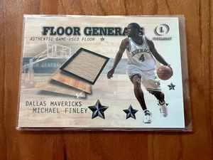2000-01 Fleer Legacy Michael Finley Floor Generals MEM Card Dallas Mavericks - Picture 1 of 2