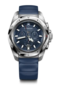 Victorinox I.N.O.X. Chronograph 43 MM Blue Bracelet Blue Dial Watch 241984 - Picture 1 of 7