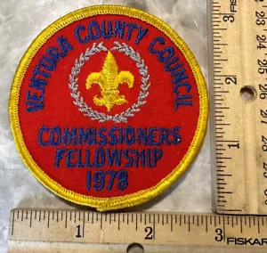 Ventura County Council Commissioners Fellowship 1978 Pfadfinder Vintage Patch CA - Bild 1 von 2