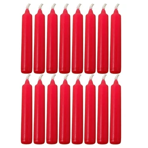 Red .7 inch diameter German Christmas Pyramid Candles 18 Count Made in Germany - Picture 1 of 4