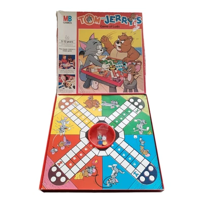 MB Games Tom & Jerry's Ludo Board Game Vintage  1978 - Preloved GC - Image 1 of 4