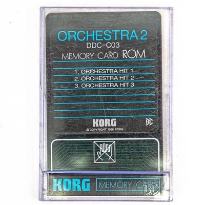 Korg DDC-C03 ORCHESTRA 2 ROM Card – For DDD-1 / DDD-5 Drum Machines - Image 1 of 2