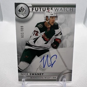 Nick Swaney 2023-24 SP Authentic Future Watch Auto Minnesota Wild - Bild 1 von 2