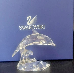 Swarovski Crystal Dolphin on a Wave (1995 - 2011) - 190365 - Retired - Boxed - Picture 1 of 16