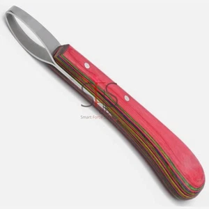 Farrier Hoof Loop Oval Knife Sharp J2 Quality Steel Blades with Sheet Handle CE - Picture 1 of 7
