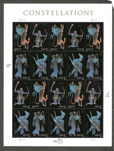 #3945-8 37c KONSTELLATIONEN AUSGABE SCHEIBE MIT 20 POSTFRISCH - Bild 1 von 1