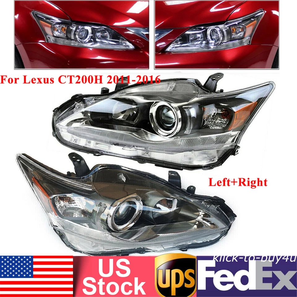 Headlight Set For Lexus CT200H 2011 2012 2013 2014 2015 2016 Left+Right Headlamp Foto 1 de 4