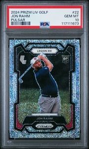 2024 Jon Rahm Panini Prizm LIV Golf Pulsar Rookie SP /299 PSA 10 #22 - Picture 1 of 3
