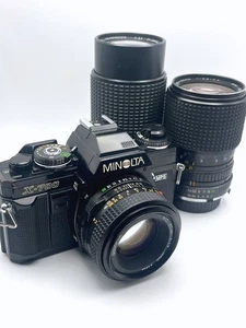 Minolta X-700 35mm SLR Film Camera w/ 50mm f1.7 Lens KIT - Tested & Working! - Picture 1 of 17