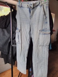 bershka baggy jeans Größe 32 hellblau - Bild 1 von 3