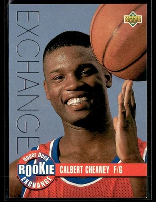 1993-94 Upper Deck #RE6 Calbert Cheaney Rookie Exchange Silver Card 3901J - Image 1 of 2