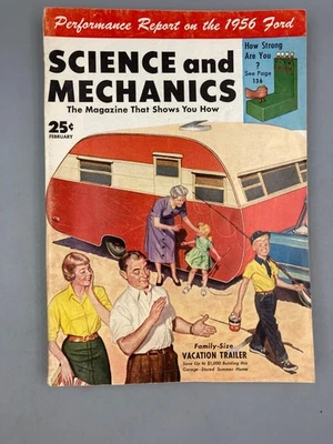 Science and Mechanics February 1956 - Image 1 of 4