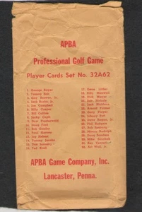 APBA Pro Golf Cards 32C62. The Original 1962 Card Set! Worn But Ready For Play - Picture 1 of 3